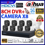 DAHUA 8-CHANNEL 2MP Full HD 2.0MP 1080P CCTV 8CH DVR Recorder+Camera Package Set