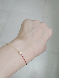 Redline style Gold and Diamond Illusion Bracelet 鑽石18K黃金 半鍊半線手鏈