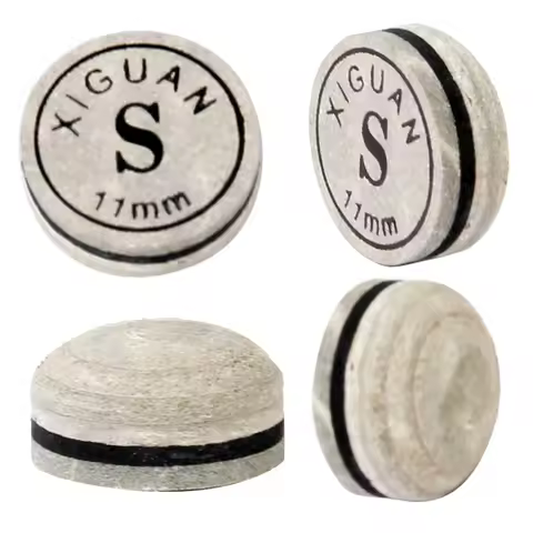 1Pcs Snooker Cue Tip with Artificial Leather Humidity Resistant Box Glue on Rate S Indoor Game Snook