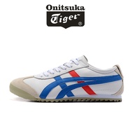 2024 Onitsuka Tiger Casual White Blue Red Leather Soft Soles Comfortable Light Breathable Walking Shoes Sport Jogging Agam Sloth Shoes Now Discounted