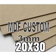 Mdf 3mm A4 20*30