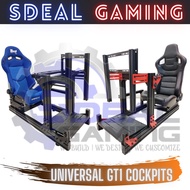 [FULL RIG] SDeal Gaming GT1 Aluminum 4080 Profile Simulator Sim Racing Stand For Logitech Thrustmast