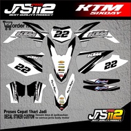 DECAL KTM SIXDAY DECAL KTM 250 KTM 85 FULL BODY STICKER KTM 250