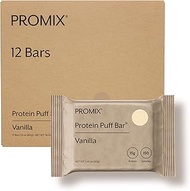 Promix Whey Protein Isolate Puff Bar, Vanilla Bean, 12 Count, 16.9oz | 15g Protein, 140 Calories eac
