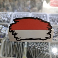 Indonesian flag stickers