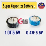 Super Capacitor Battery 1.0F 5.5V 0.47F 5.5V Button Capacitor