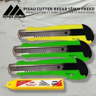 Pisau Cutter Besar 18mm FREED dan Isinya 1 Tube (10mata pisau)