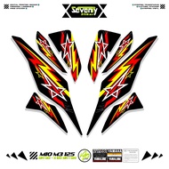 STRIPING YAMAHA MIO M3 125 MOTIF 6 STICKER DECALS YAMAHA MIO I 125 VARIATION OF STICKERS MIO M3/S/Z 
