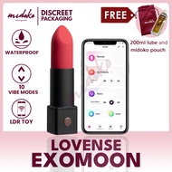 Midoko Lovense Exomoon App-Controlled LDR Lipstick Vibrator Secret Bullet Vibrator
