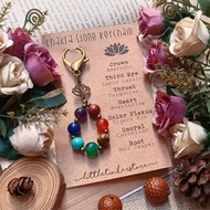 GANTUNGAN Chakra Bagcharm Keychain Chakra Stone Keychain