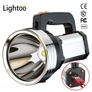 500000LM flashlight 1000000 lumens torchlight powerful Spotlights XHP70 1500M Searchlight long range