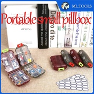MLtool Medicine Storage Organizer Case Box 10 Grids Portable Med Pill First Aid Kit Container