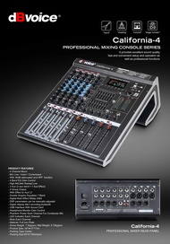 CALIFORNIA-4 MIXER 4 CHANNEL DBVOICE ORIGINAL / MIXER 4 CHANNEL / CALIFORNIA4 DBVOICE / CALIFORNIA 4