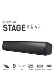 現貨！Creative Stage Air V2 Soundbar : 便攜式藍牙喇叭 | 6小時續航 | USB | BT5.3