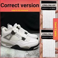 Long Jin Suitable for Air Jordan aj4 White Cement Laces Red Blue Mandarin Duck Flat Shoe Rope White