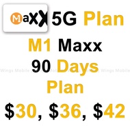 M1 Maxx / 90 Days Plan / 3 Month Plan / 5G / Mobile Topup / Recharge / M1 Maxx / Plan Renewal / M1