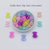 Mote manik manik Warna soft pastel Pecah Kaca berat 10 gr