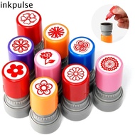 INKPULSE​ Rewards Flower Stamp, Students Rewards DIY Drawing Toy Star Grading Stamp, Cute Self Inkin