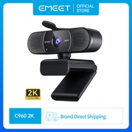 Webcam 2K QHD USB Camera EMEET C960 2K with Microphone TOF Autofocus Streaming Webcam for Calls/Conf