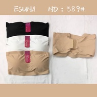 Brand ESUNA เสื้อผ้าผู้หญิง เกาะอกเสริมฟอง ESUNA#589 แบบตะขอ ถอดฟองน้ำได้ เนื้อผ้าลื่น บางเบา ไรตะเข