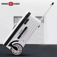 Swiss Army Knife Oversized Wheel Luggage Suitcase Durable Single-Directional Wheel Trolley Case20Inch Password Boarding Bag