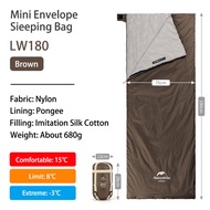 Naturehike LW180 ถุงนอนแบบพกพา แคมป์ปิ้ง กลางแจ้ง เดินป่า ซองจดหมายขนาดเล็ก ระบายอากาศ เบาสบาย พับได