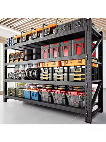 5000LBS Storage Shelves,71" W Garage Shelving Heavy Duty Metal Adjustable Garage Shelves, Shelving U