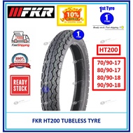 [TUBELESS] FKR MOTORCYCLE TYRE HT200 ( BUNGA TT100 ) 70/90-17, 80/90-17, 80/90-18, 90/90-18 TUBELESS