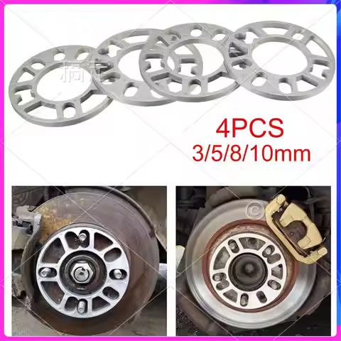 NEW-4Pcs Aluminum Wheel Spacers Shims Plate Auto Wheel Spacers Stud For 4X100 4X114.3 5X100 5X108 5X