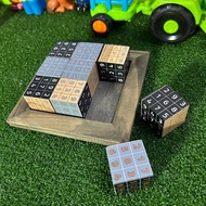ARES Preloved 3x3 Wooden Sudokubes Game