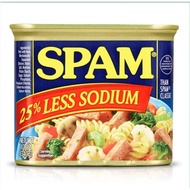4 Boxes of Spam Canned Meat 25% Less Sodium 340g (Less salty)