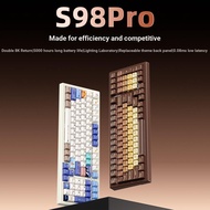 Xinmeng S98Pro Three-Mode Mechanical Keyboard Hot Plug Game Office Mute Girls High-Appearance 98 Xin