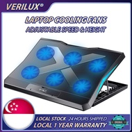 Laptop Cooler Stand Laptop Stand Adjustable Big Power Speed Fan Speed Notebook Gaming Cooling Pad 6 Fans Dual USB Ports