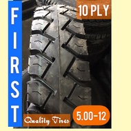 First Quality Car Tire 5.00-12 for Multicab, Bongo Rear Tire & Tricycle Sidewheel