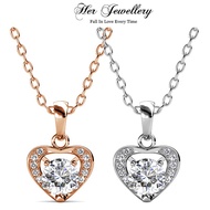 Her Jewellery Forever Pendant - Luxury Crystal Embellishments with 18K Gold plating