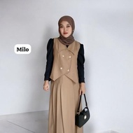 EVI VEST WOMEN'S BASIC VEST/ Semi-Wool Vest/ Women's Crop Top EVI Vest Casual