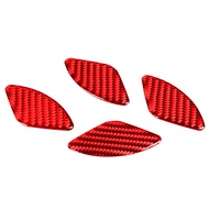 Car Interior Decorative Accessories Carbon Fiber Inner Door Bowl Stickers Cover Trim For Honda CRV 2