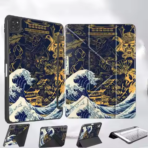 Fashion Wave Design Tablet Case For iPad Air 4 5 M3 M2 M4 11inch Pro 2025 Mini 6 7 Pro 11th 10th 9th