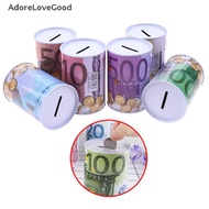 (ALG) 1pc Celengan Uang Koin Euro Dollar Bentuk Silinder
