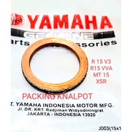 Yamaha R15 exhaust gasket packing. R15 VVA. MT 15.XSR. product from copper