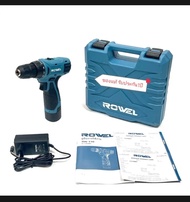 (ของแท้) ถูกและดี สว่านไร้สาย สว่านแบต 12w ROWEL ของแท้ ประกัน1ปี
