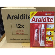 MERAH Araldite Red 30ml ORIGINAL Glass Glue