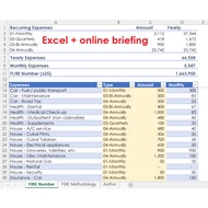 [Excel] FIRE Number Estimator & online briefing