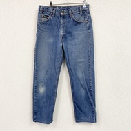 Levi's 505 牛仔褲，拉鍊門襟，靛藍色，34 碼，古著。