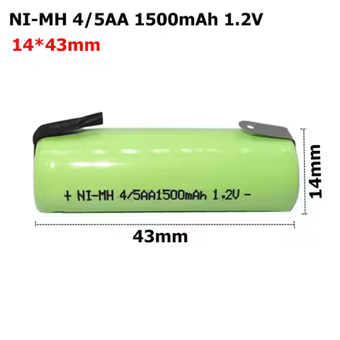 1-2Pcs Ni-MH 4/5AA 1.2V 1500mAh Battery For Braun Oral B Electric Toothbrush Professional Care Pro T