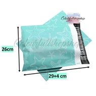10pcs - Star Fish Tiffany Blue Printed Cute Courier Flyer Packaging Bag Courier Bag Parcel