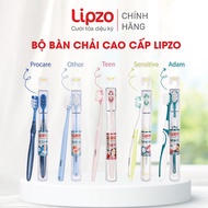 Bộ 05 Cây Bàn Chải Đánh Răng Lipzo Cao Cấp Gồm 01 Procare 01 Orthor 01 Teen 01 Sensitive Và 01 Adam