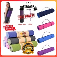 FS Yoga Mat Anti Slip Exercise Mat Workout Mat TPE Yoga Mat Outdoor Fitness Premium Sports Yoga Matt
