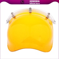 SONONIA 3-Snap Bubble Wind Shield Visor for Bonanza Biltwell Motorcycle Helmets