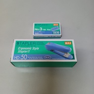 MAX HD-50 STAPLER with Max No.3 Staples Bullet Dawai Kokot